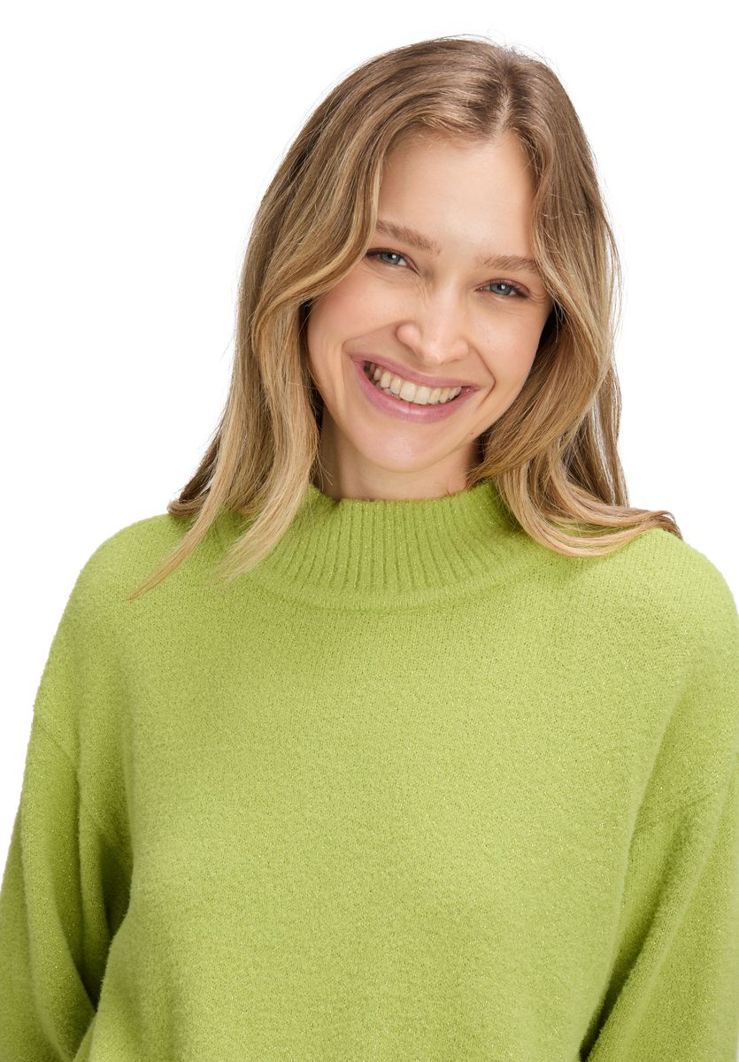 Strickpullover mit Rollkragen und lockerer Passform