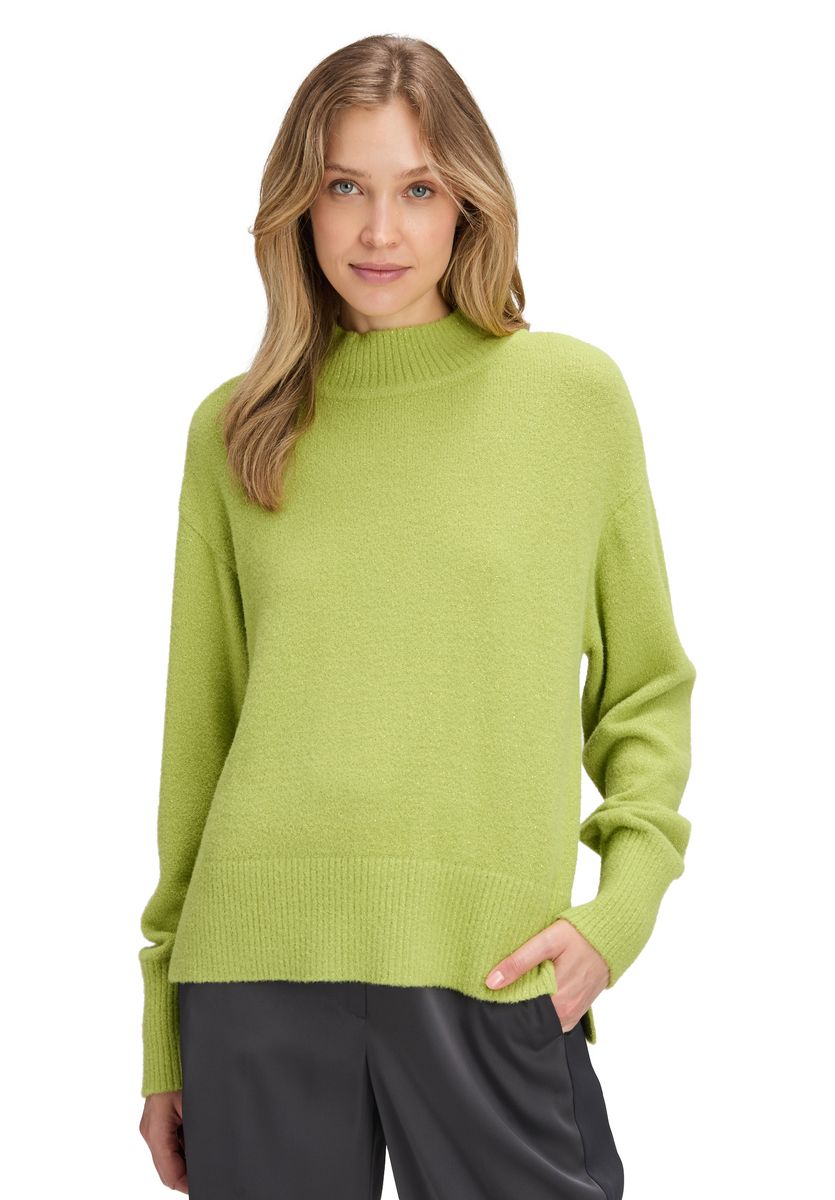 Strickpullover mit Rollkragen und lockerer Passform