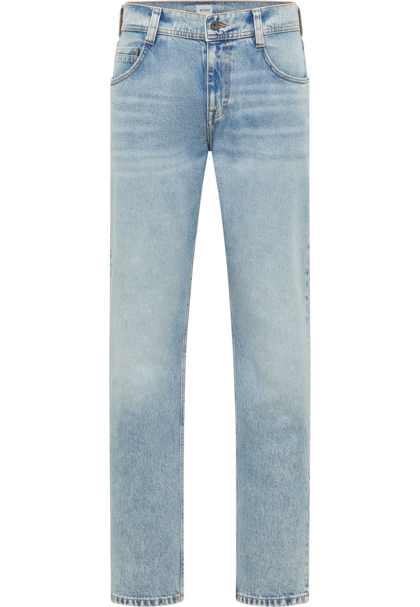 Straight Leg Jeans mit Used-Waschung