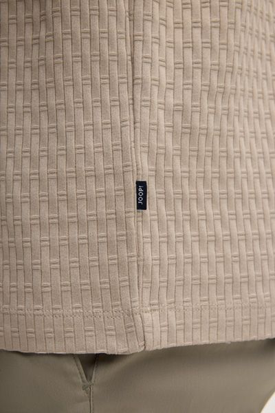 Jack & Jones Raulos Beige Strukturiertes Baumwoll T-Shirt mit Rundhalsausschnitt