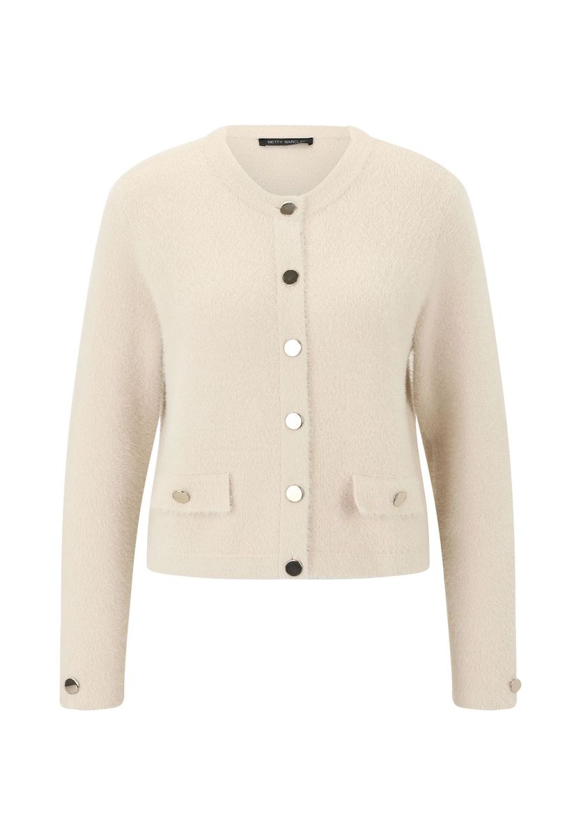 Elegante Strickjacke mit Knopfleiste und Taschen
