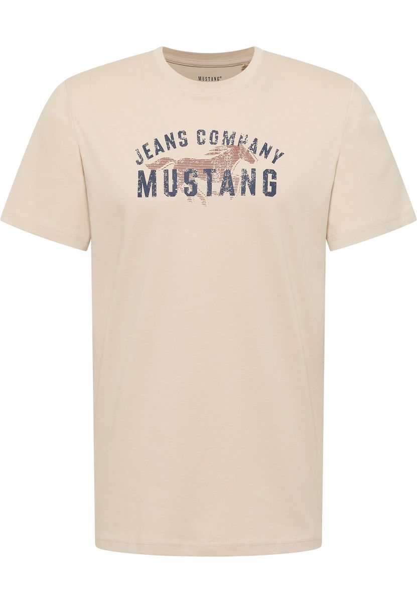 Grafik-Print T-Shirt mit Rundhalsausschnitt