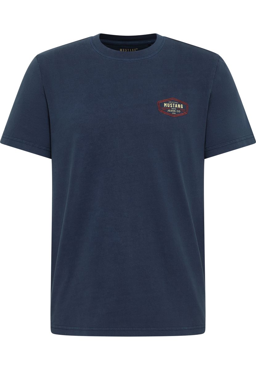 Klassisches Baumwoll-T-Shirt mit Logo-Patch