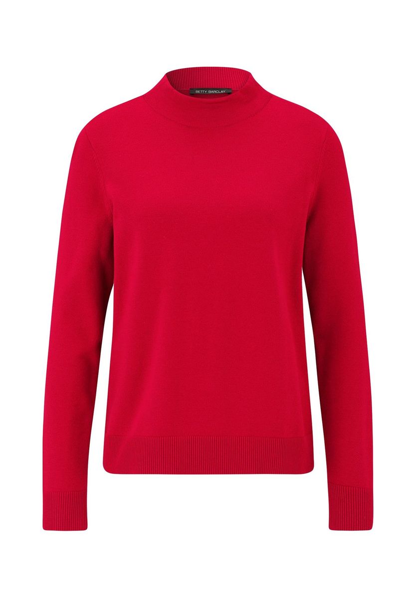 Klassischer Strickpullover mit Stehkragen
