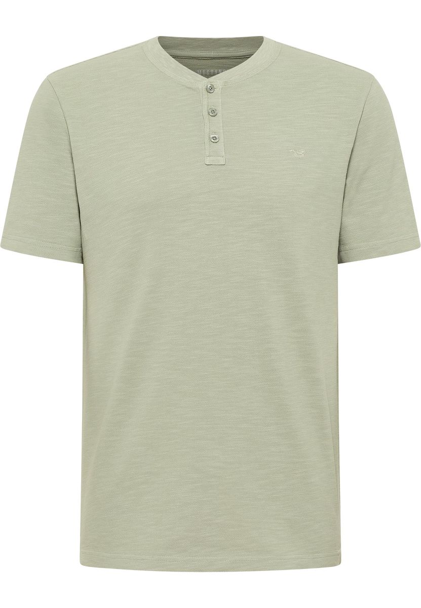 Kurzärmeliges Henley-Shirt aus Baumwolle