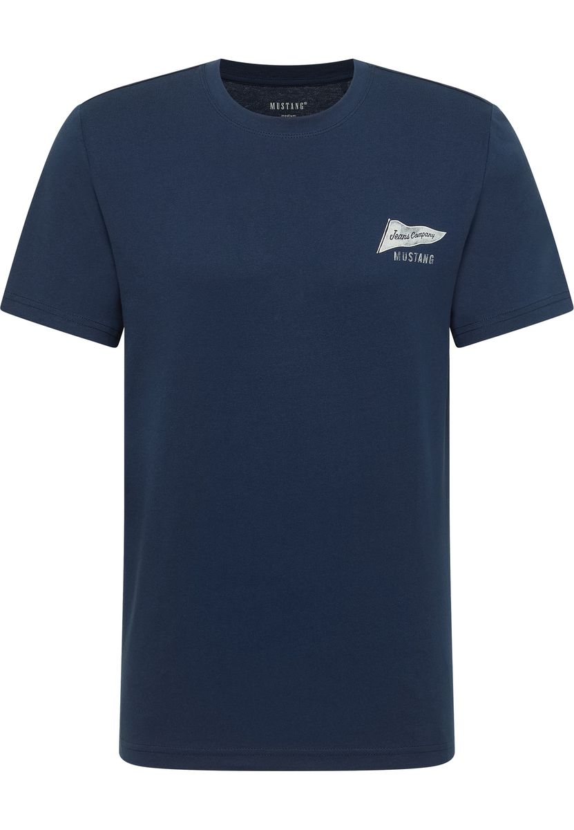 Essentielles Rundhals-T-Shirt mit Print