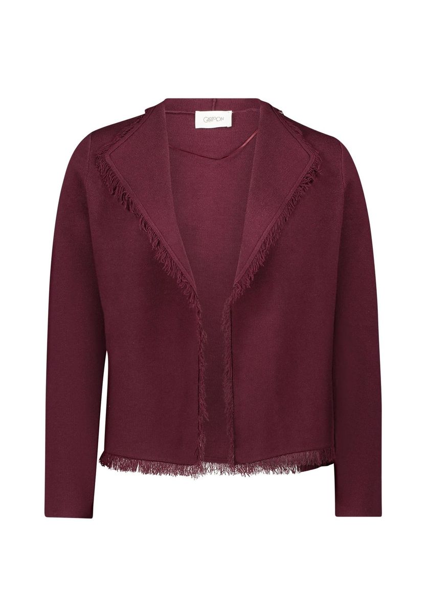 Strick-Cardigan mit Fransen, offen