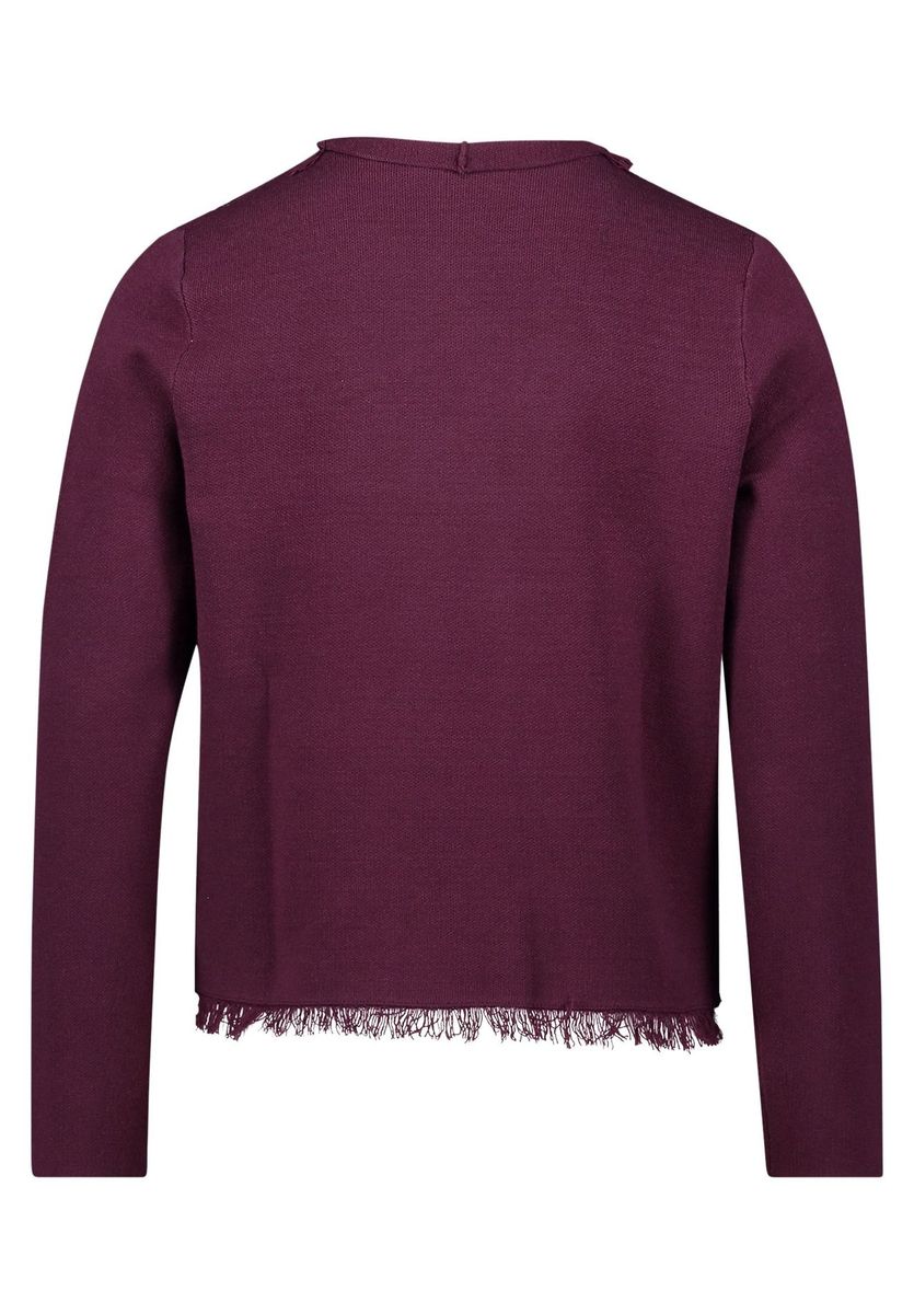 Strick-Cardigan mit Fransen, offen