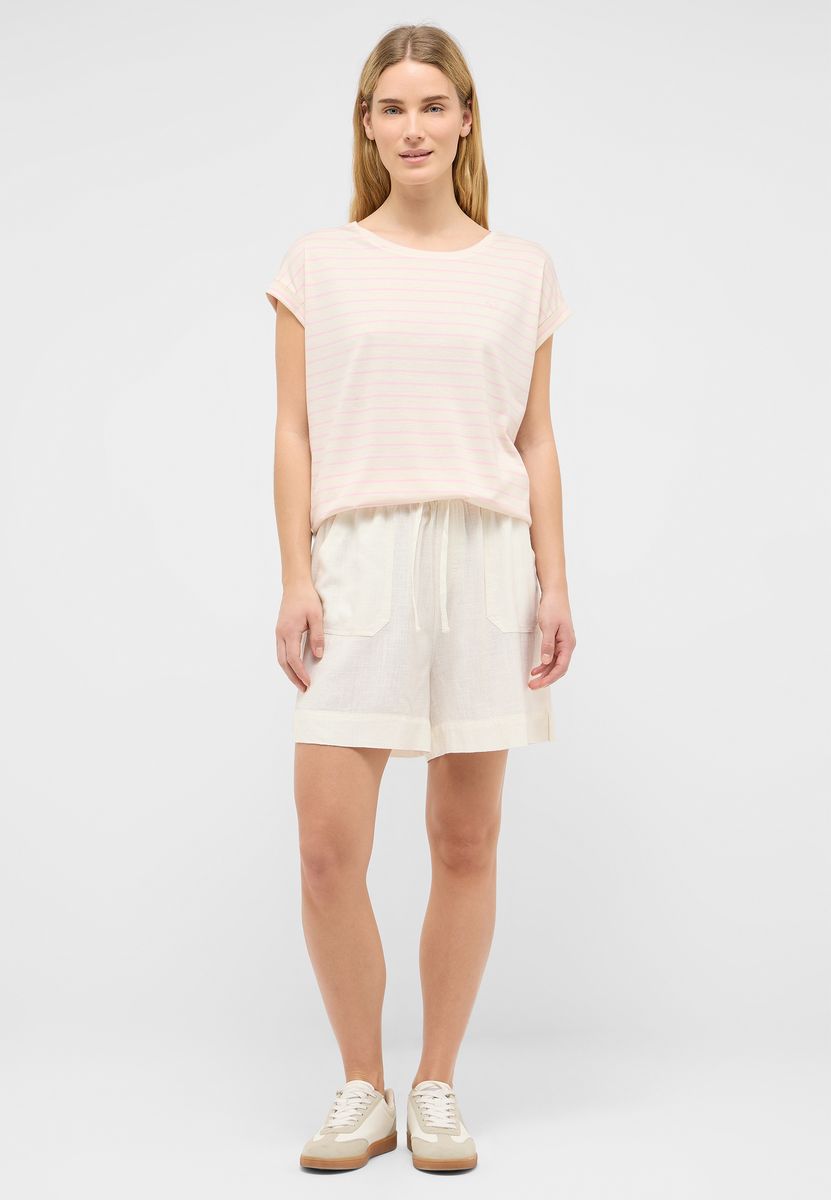 Leichte Shorts mit Leinenanteil