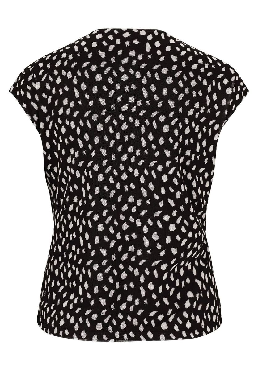 Elegantes Wickeloberteil in Schwarz & Weiß