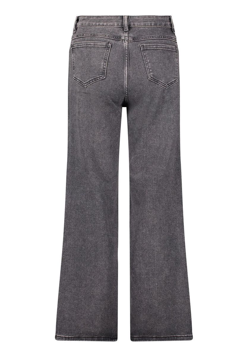 Jeans mit geradem Bein und Strass