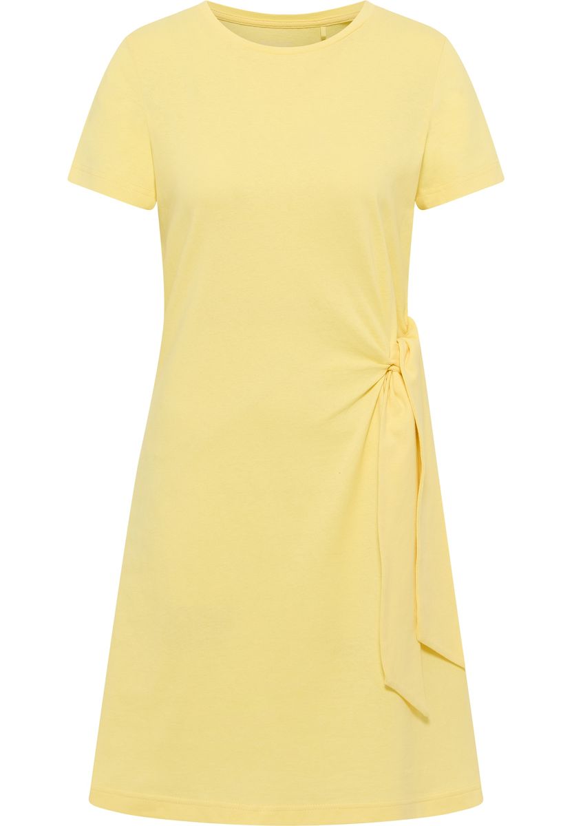 T-Shirt-Kleid mit seitlichem Knotendetail