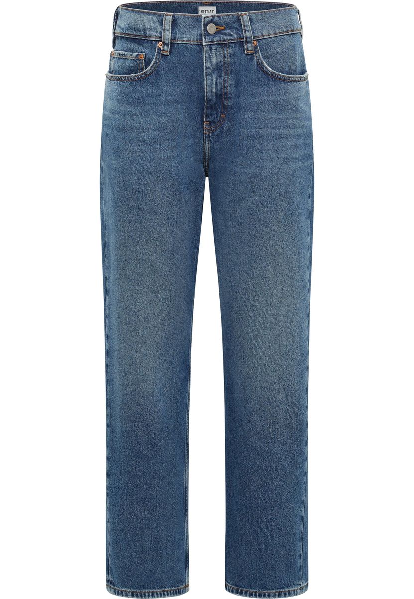Relaxed Straight Leg Denim Jeans