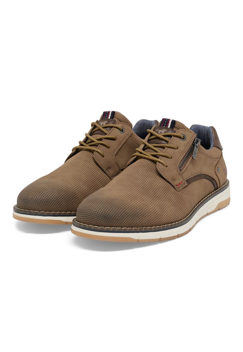 Lässiger Schnürschuh mit Reißverschluss