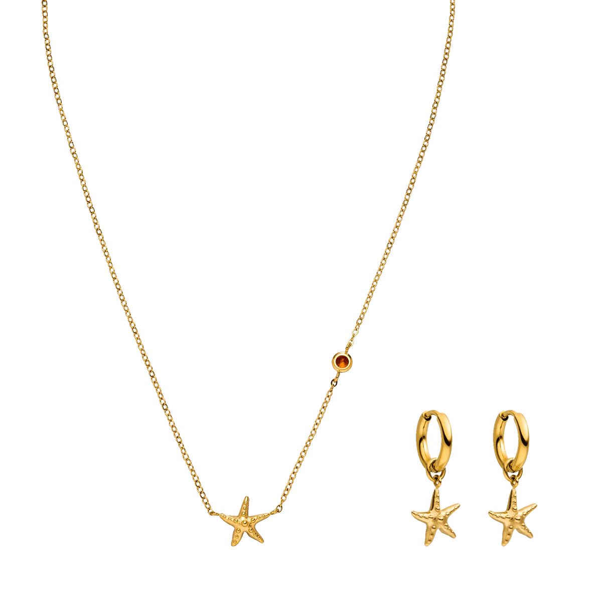 Maritimes Schmuckset mit Seesternen