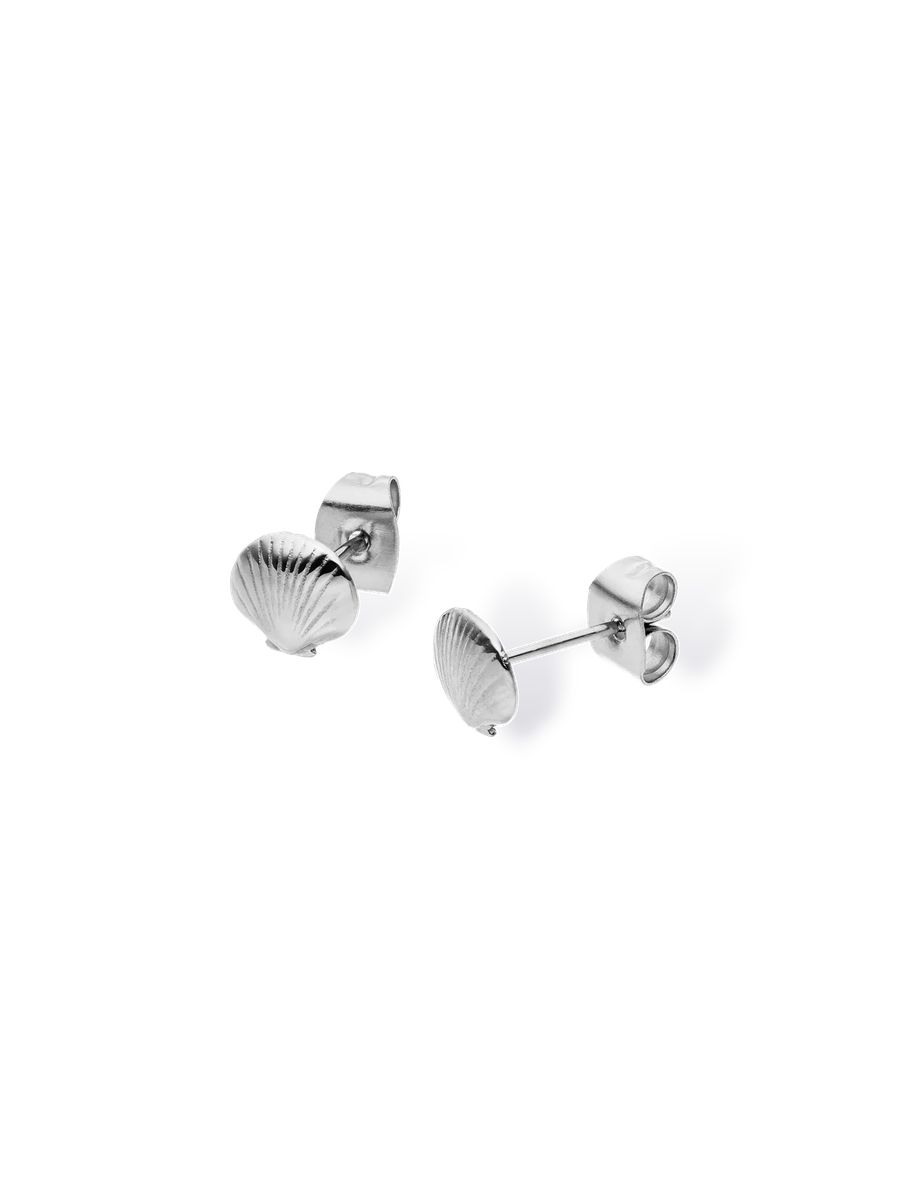 Klassische Muschel-Ohrstecker aus Edelstahl