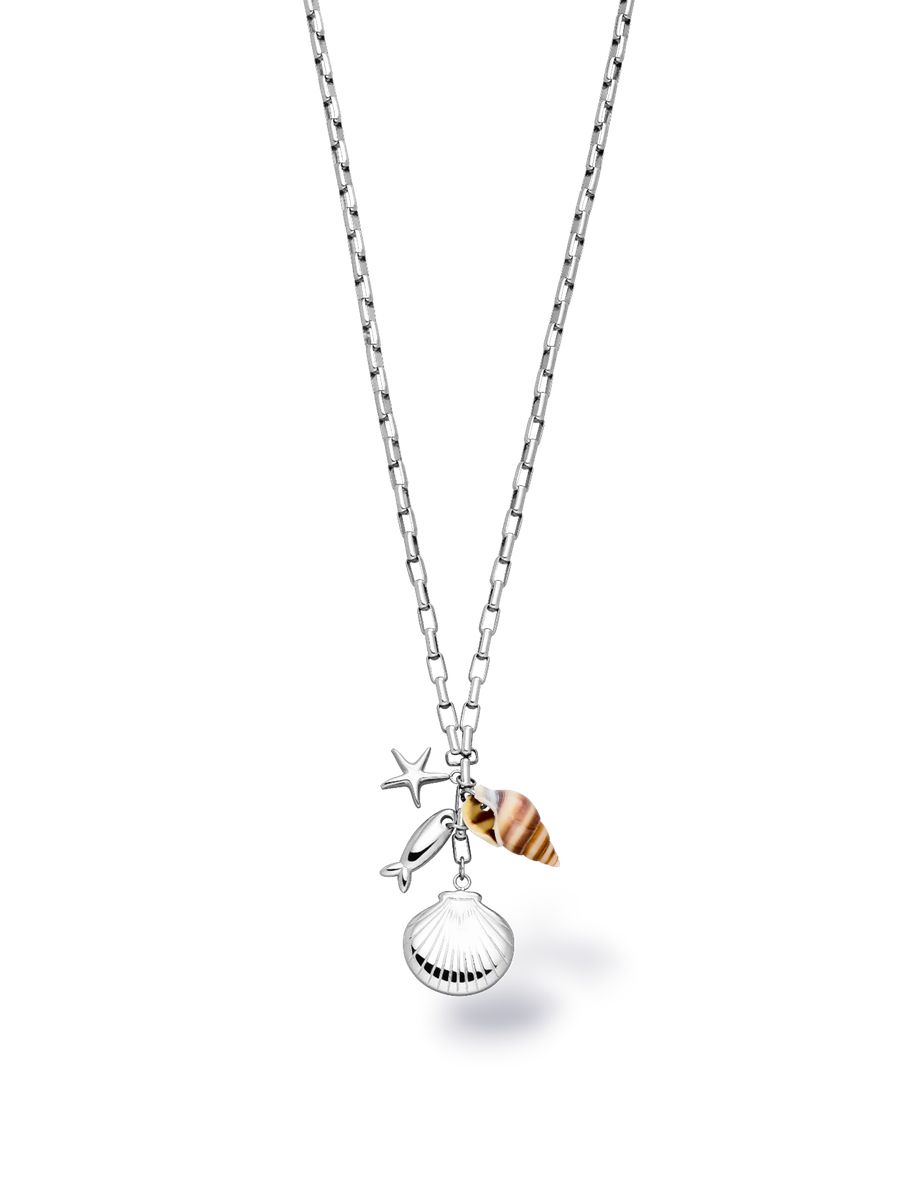 Maritime Charm-Halskette mit Muscheln