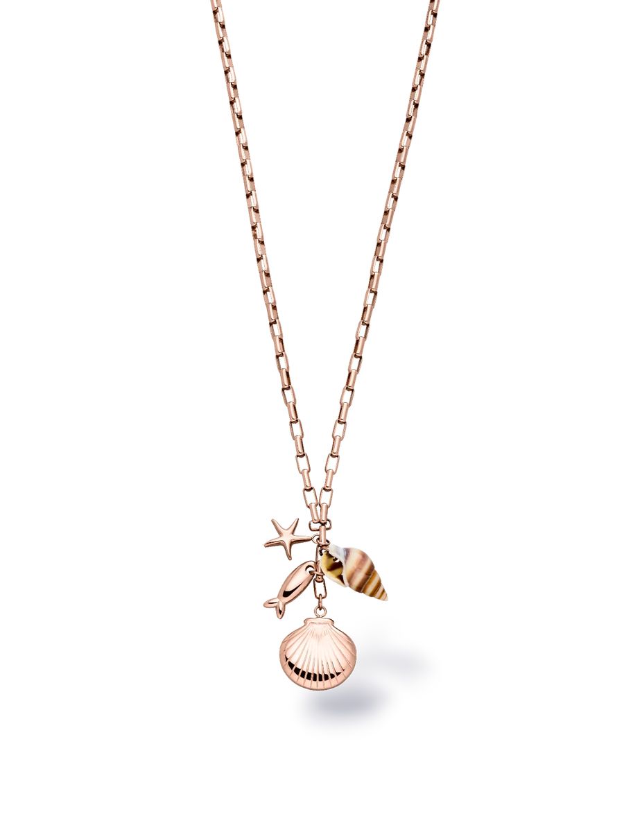 Maritime Charm-Halskette mit Muscheln
