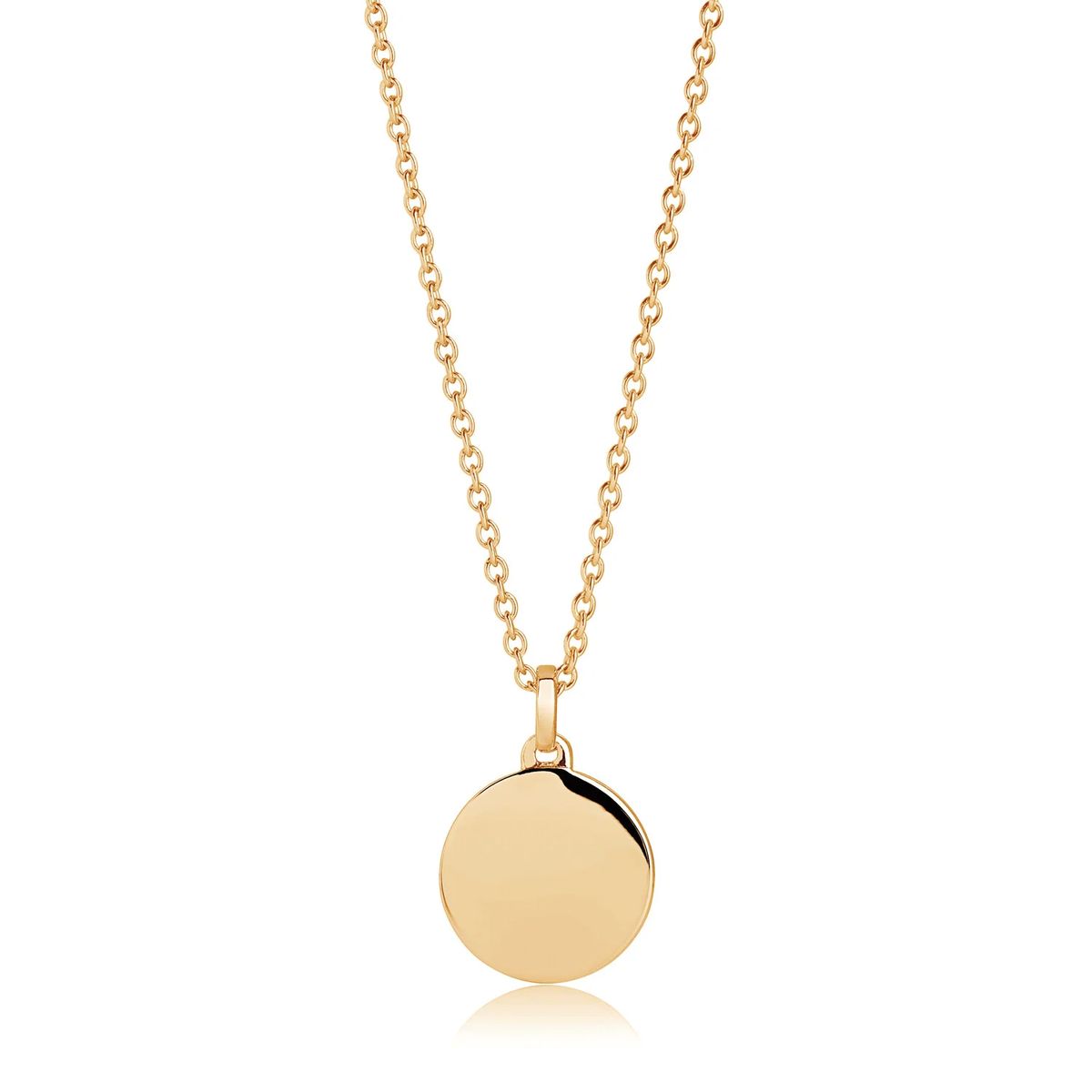 Minimalistische Kette mit Rundanhänger