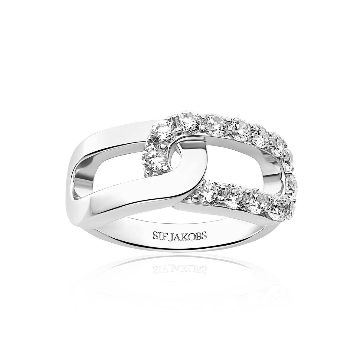 Ring mit ineinandergreifenden Gliedern