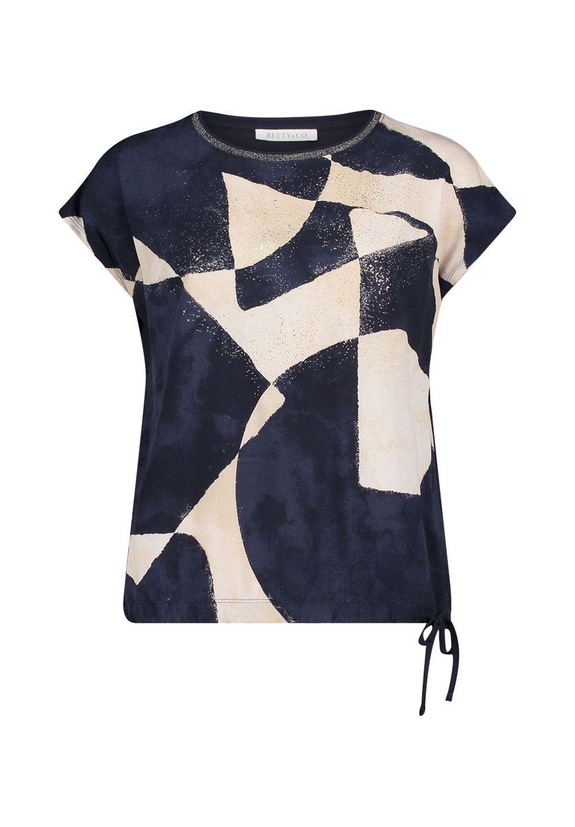 T-Shirt mit abstraktem Grafikdruck