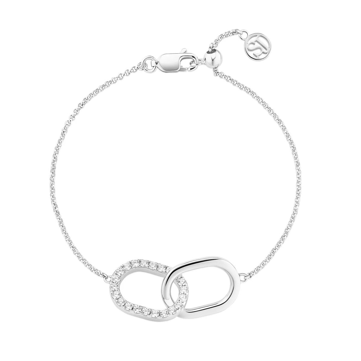 Armband mit ineinandergreifenden Ovalen