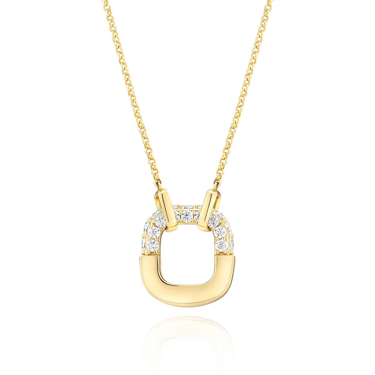 Halskette mit Pavé-Anhänger