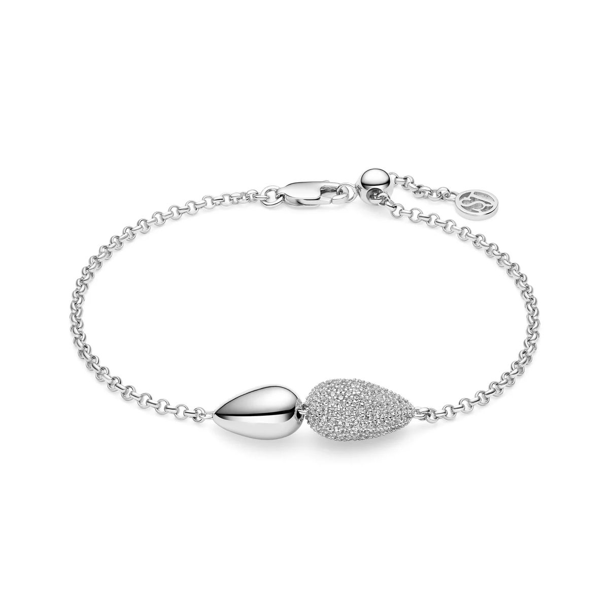 Armband mit Pavé-Tropfen