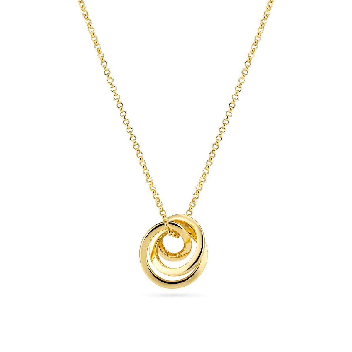 Halskette mit ineinandergreifender Spirale