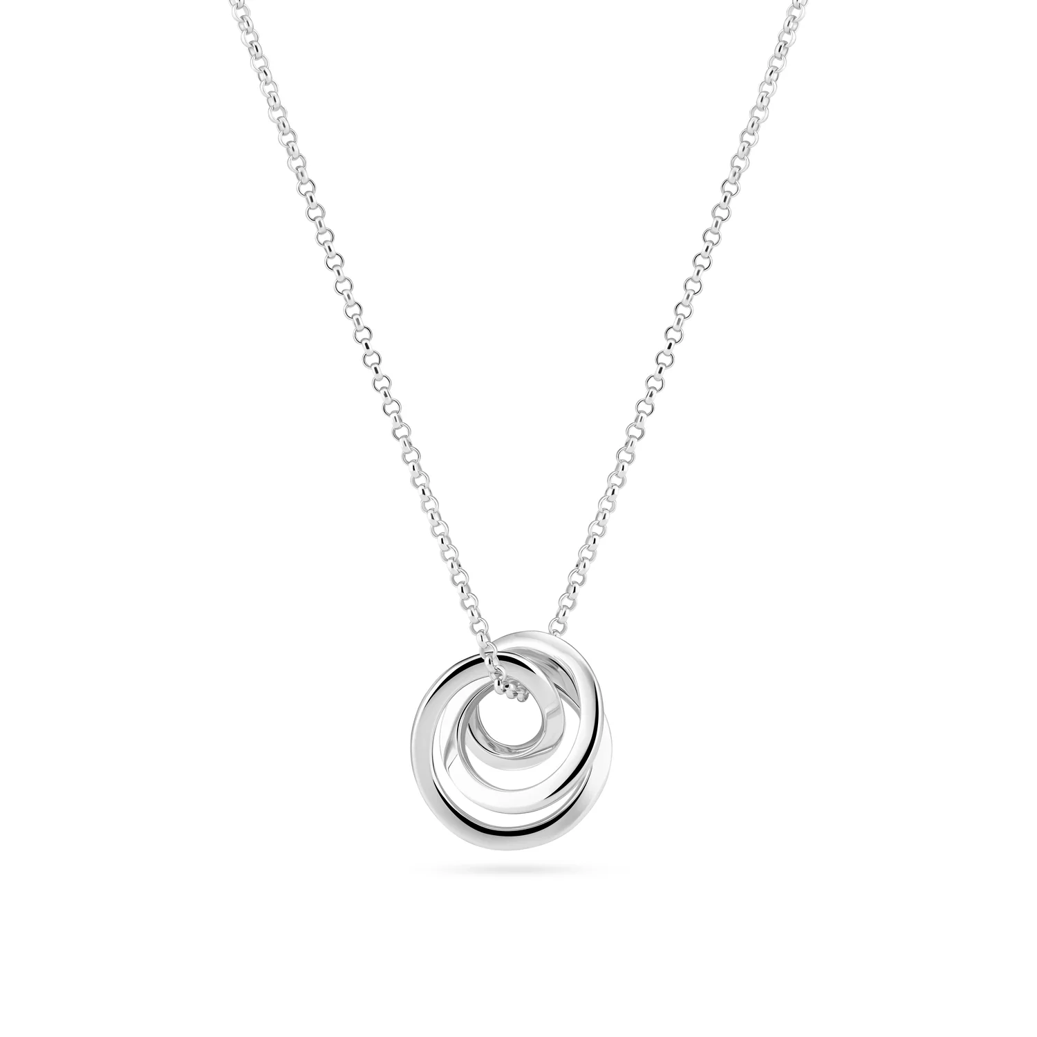 Halskette mit ineinandergreifenden Ringen