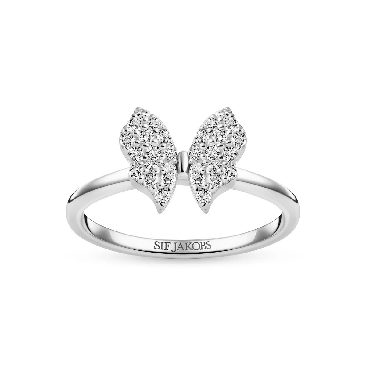 Funkelnder Ring im Schmetterlingsdesign