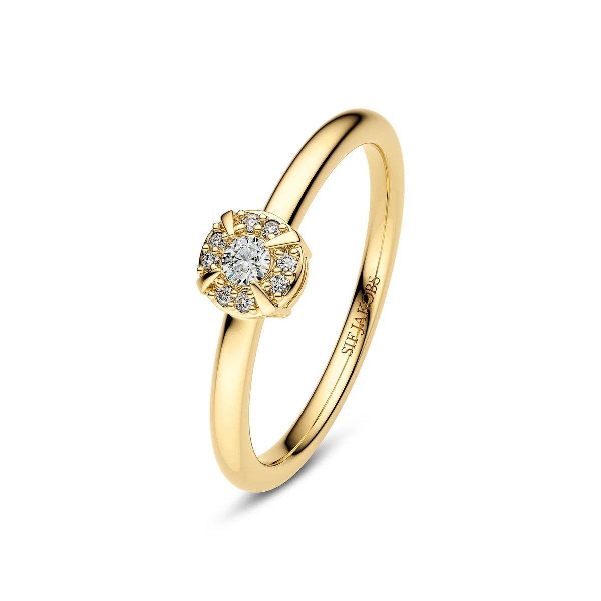 Rome Lab-Grown Diamant-Halo-Ring
