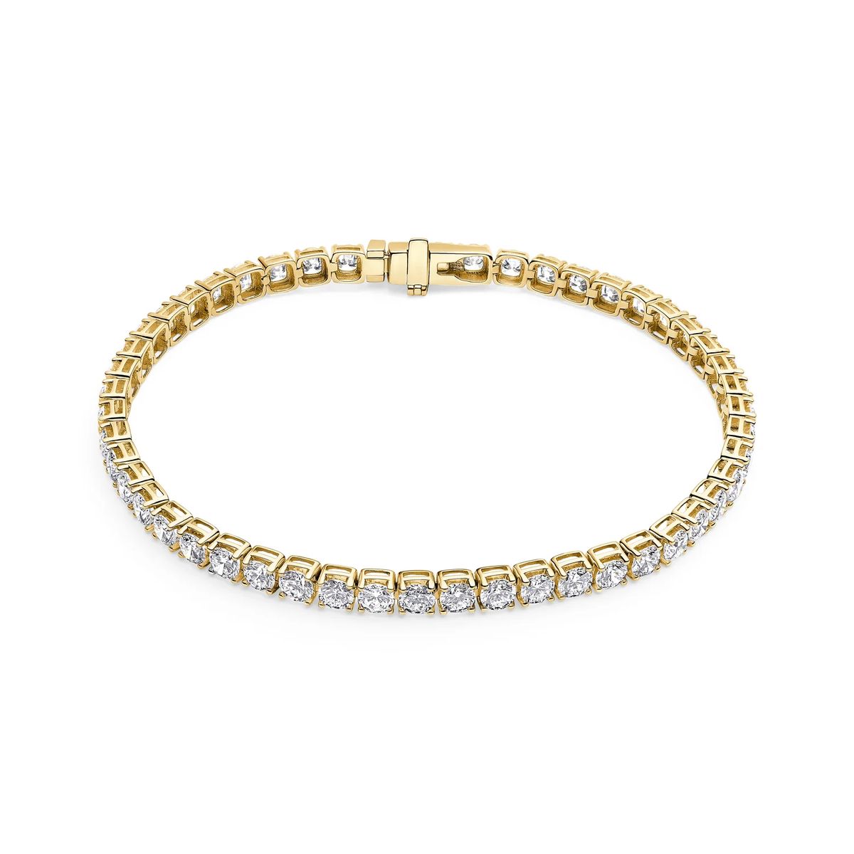 Klassisches Tennisarmband mit Lab-Diamanten