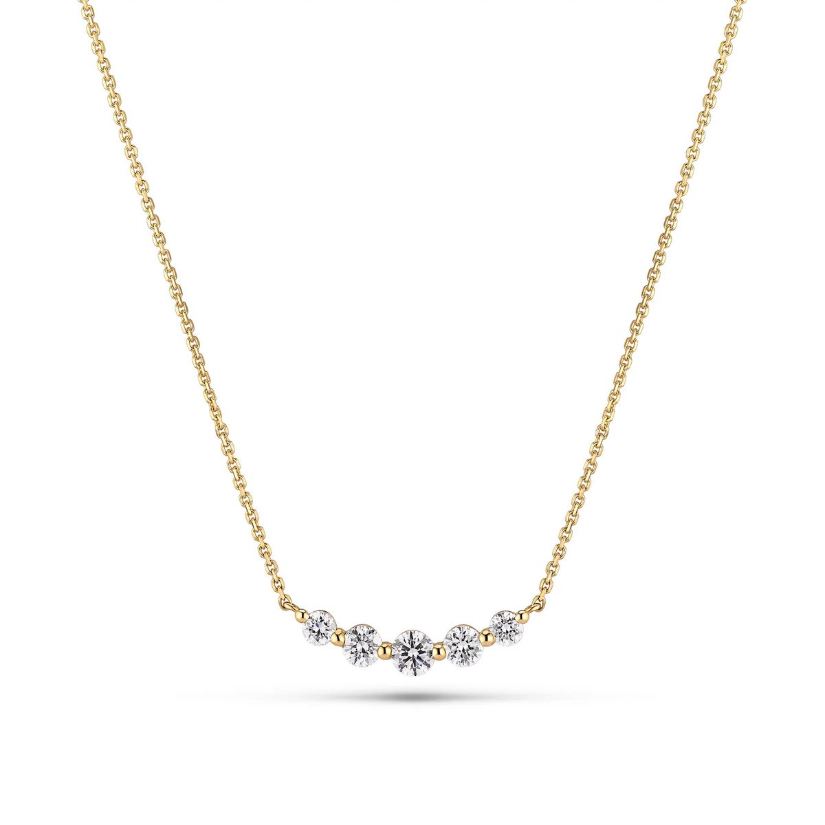 Tiara Halskette mit Diamantbogen