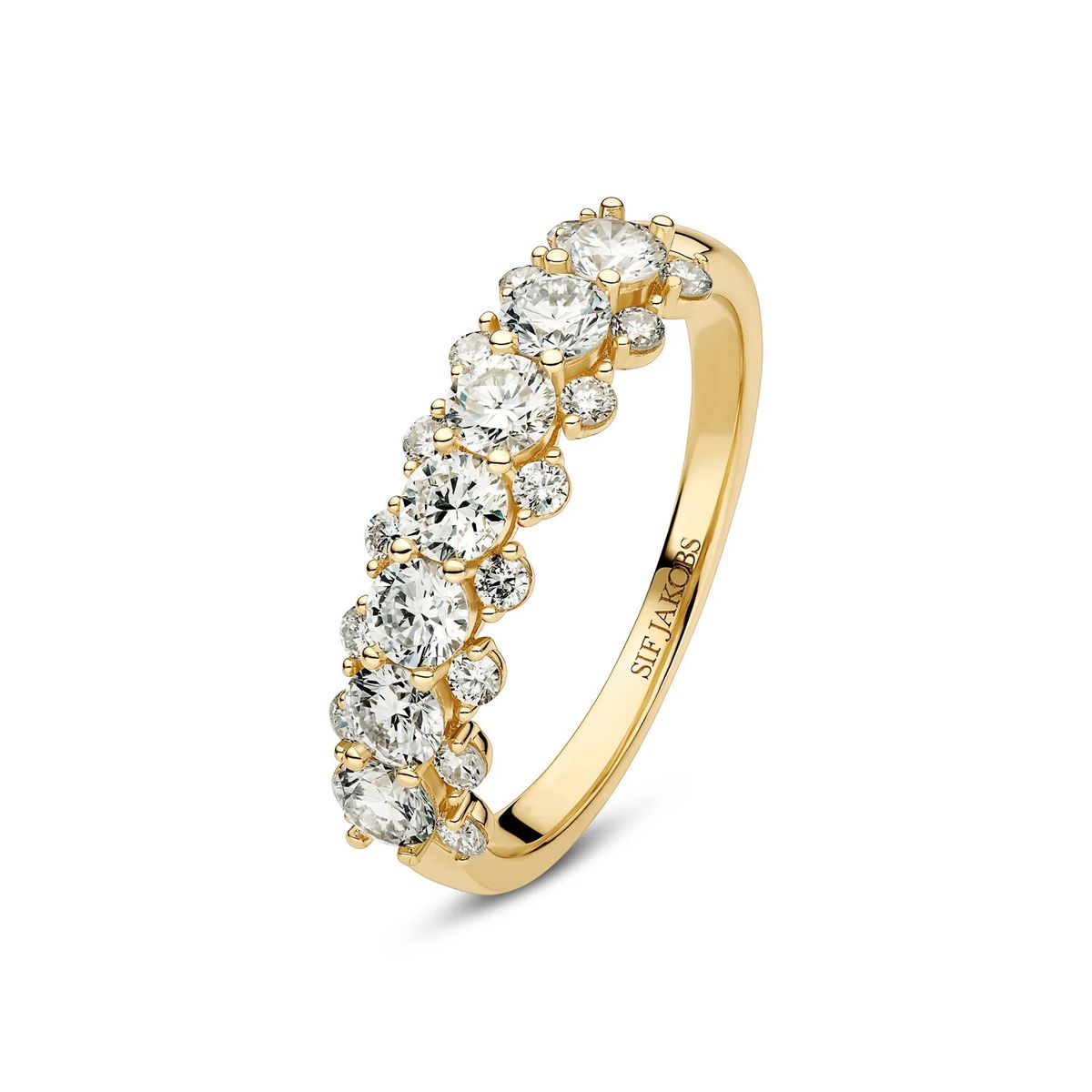 Fior Diamantbesetzter Ring aus Gold