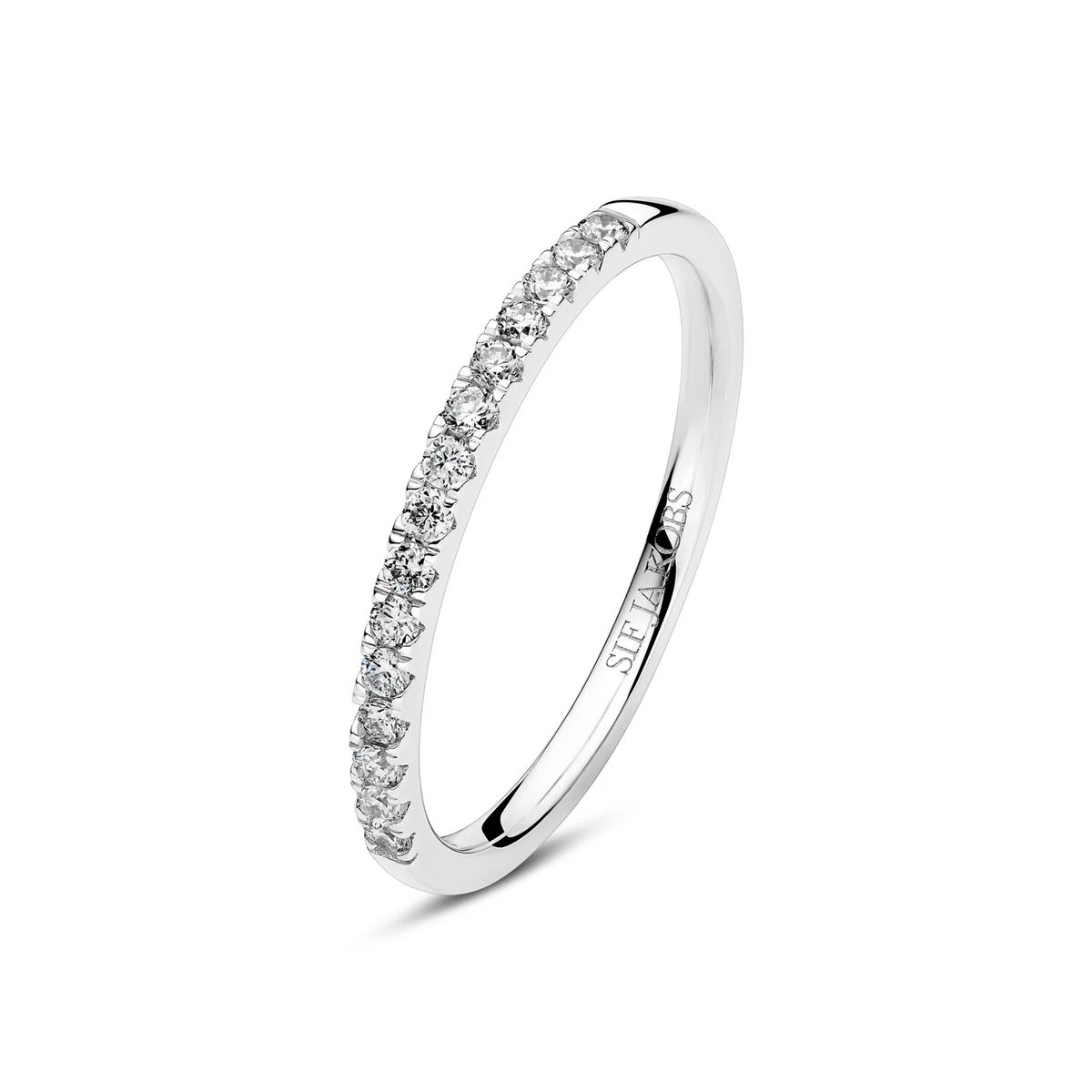 Diamantbesetzter Halb-Ewigkeitsring