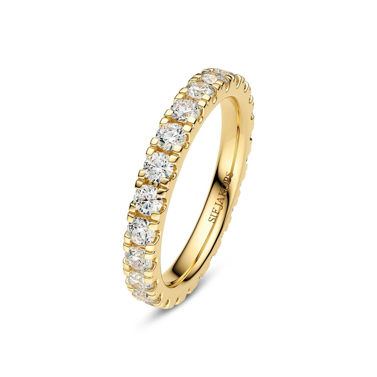 Eternity-Ring mit Labor-Diamanten