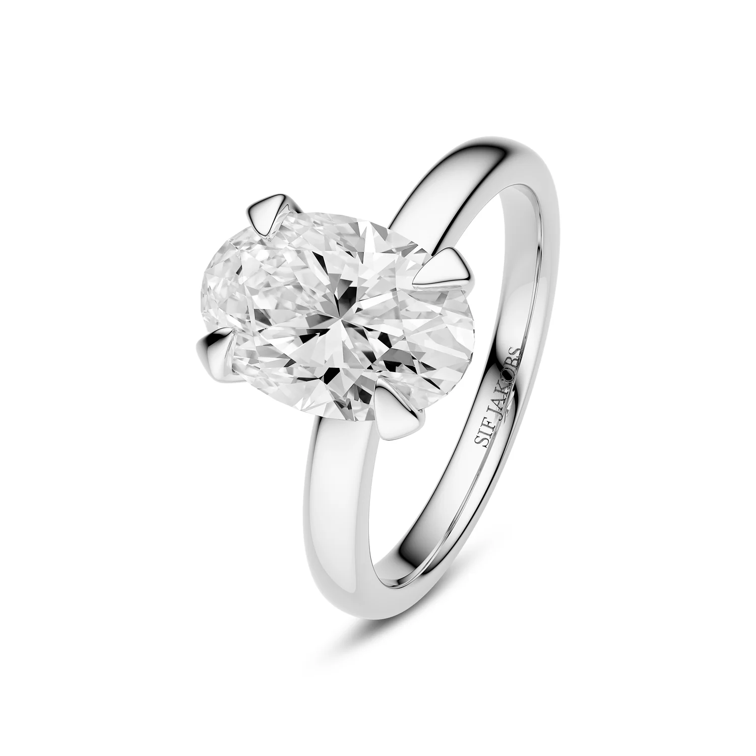 Grace Ovaler Solitär-Diamantring