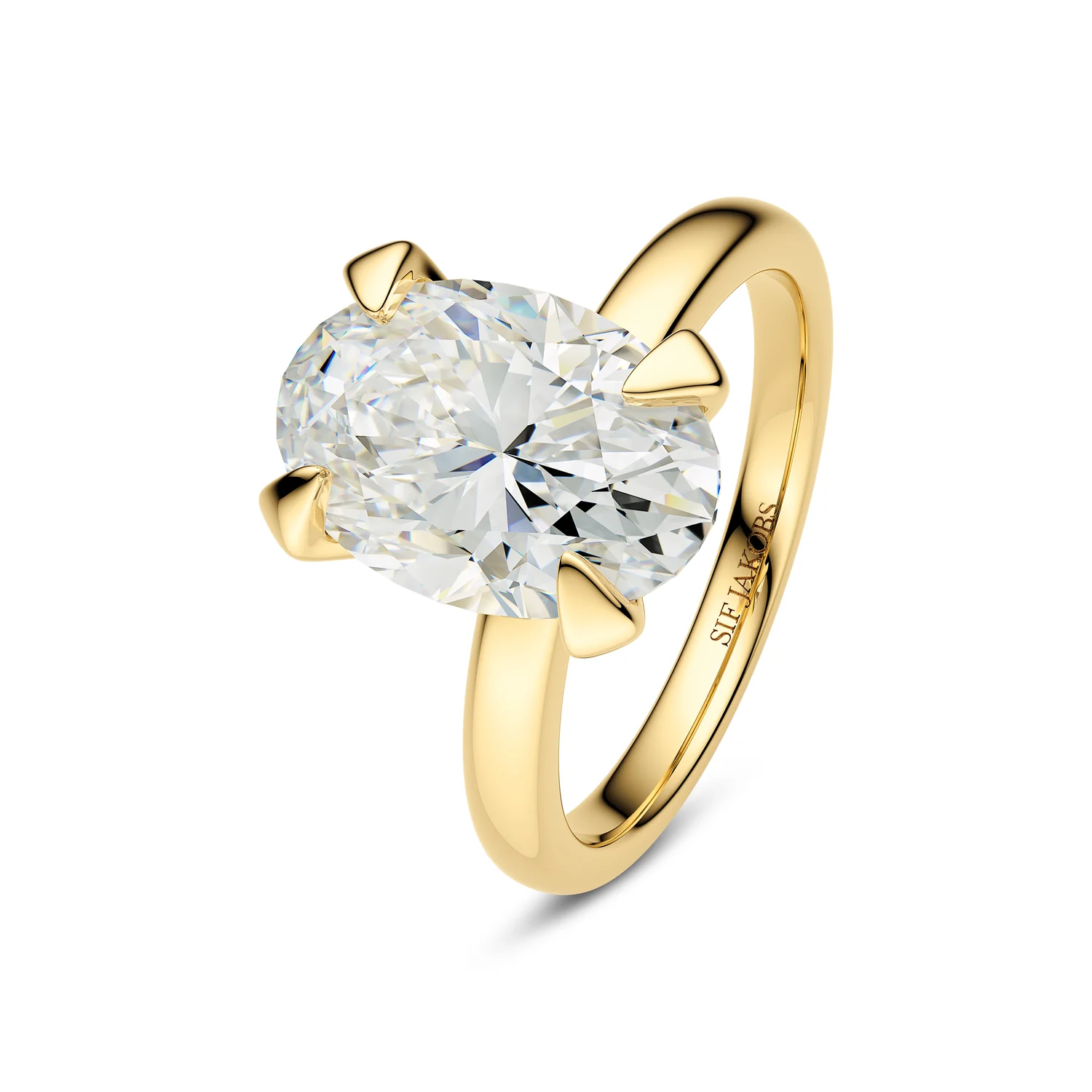 Grace Ovaler Solitär-Diamantring