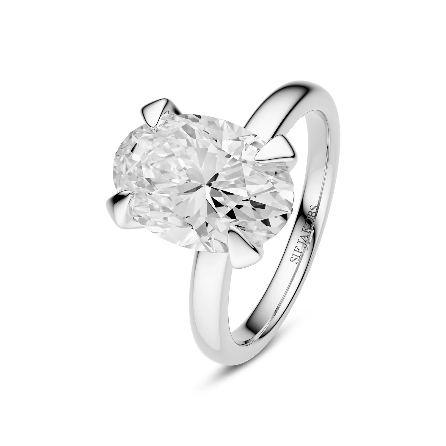 Ovaler Solitär-Diamantring