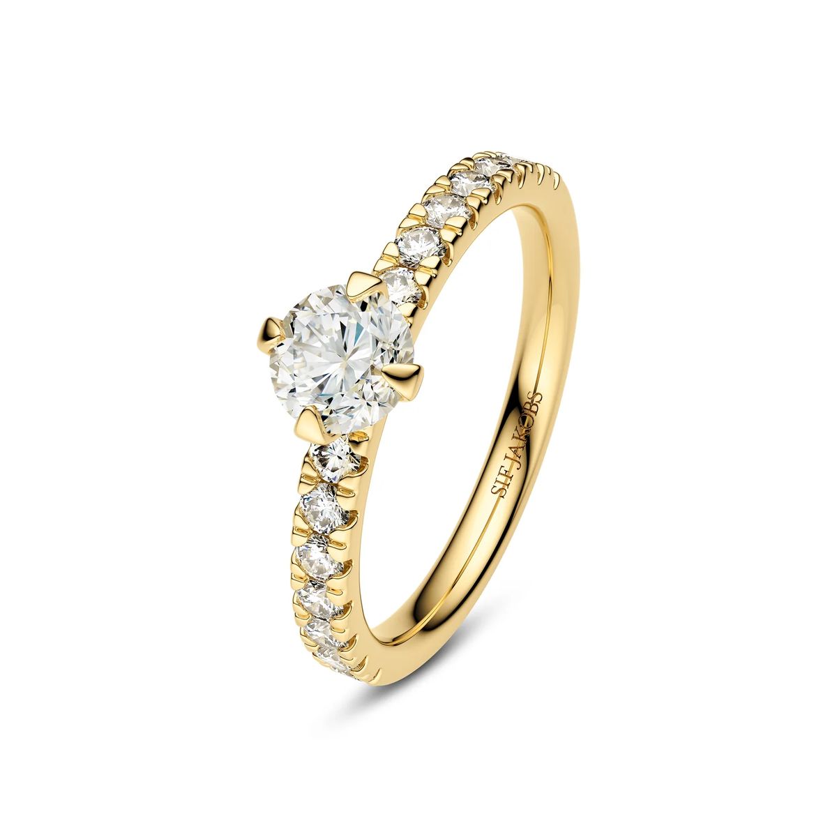 Venice Solitär Pavé Diamantring