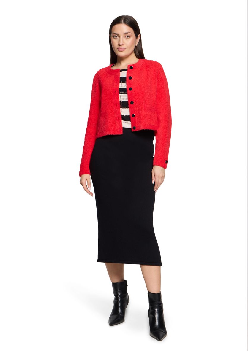 BETTY BARCLAY Strickjacke, für Damen, rot, 36