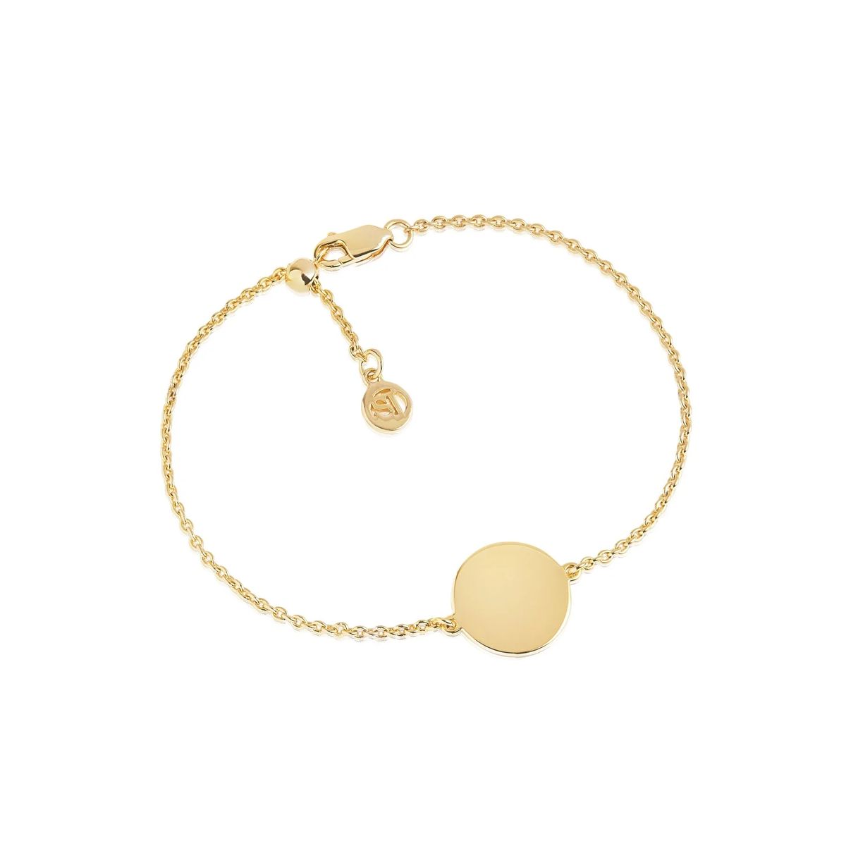 Minimalistisches Armband mit runder Plakette
