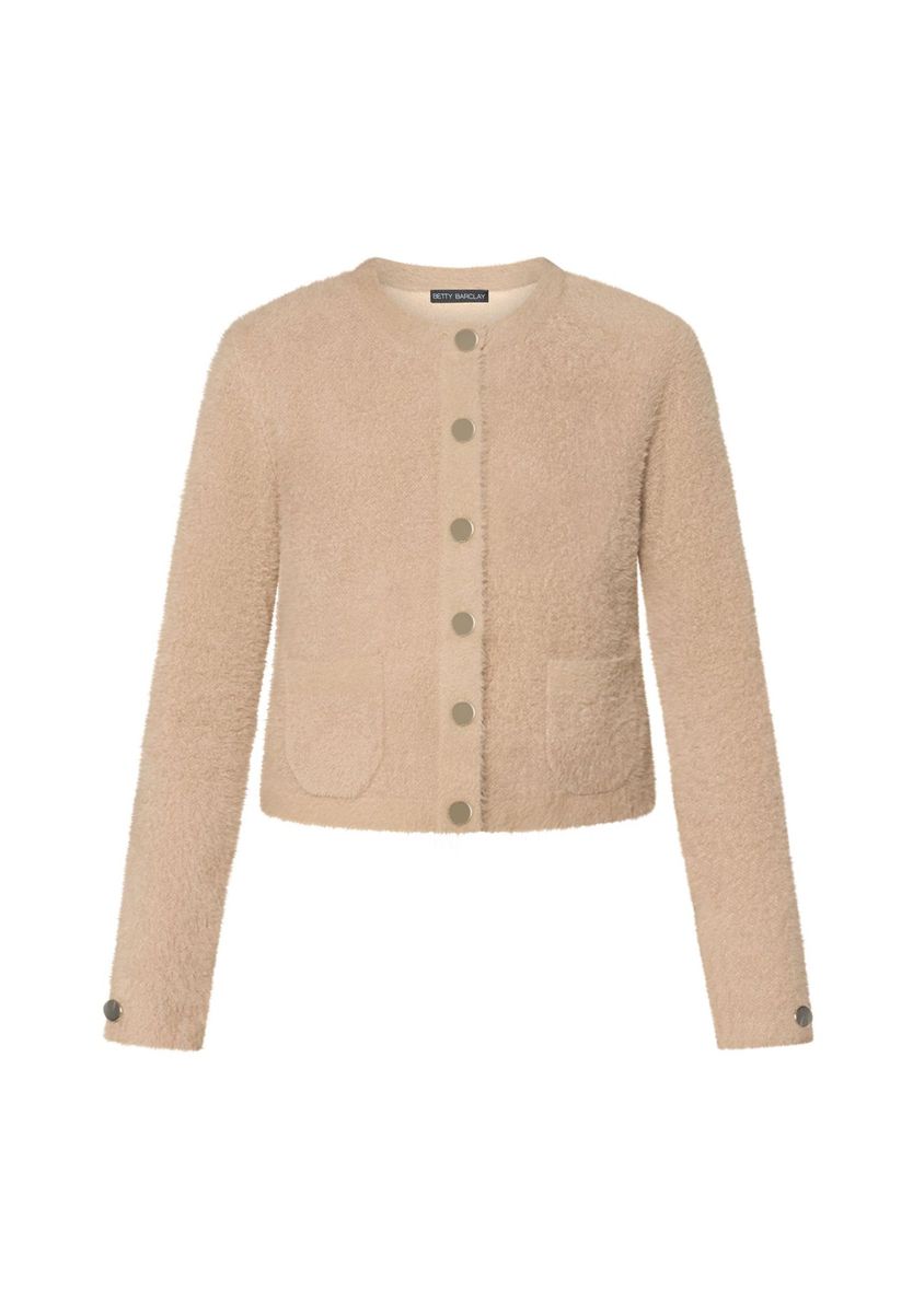 Kuschelige Strickjacke mit Struktur und Taschen