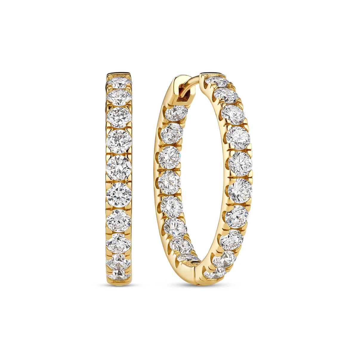 Eternity Creolen mit Lab-Diamanten