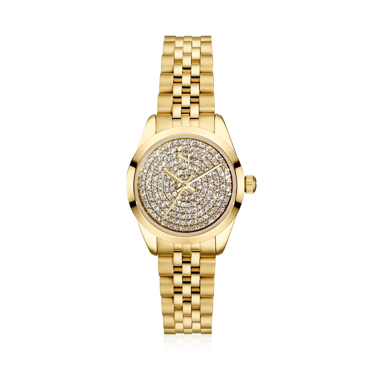 Sophia Goldene Uhr mit Kristall-Pavé