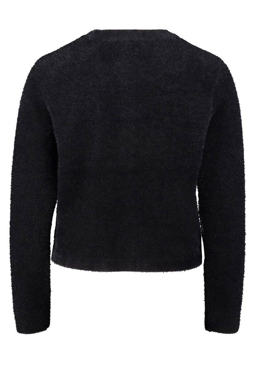 Moderne Strickjacke mit Rundhalsausschnitt