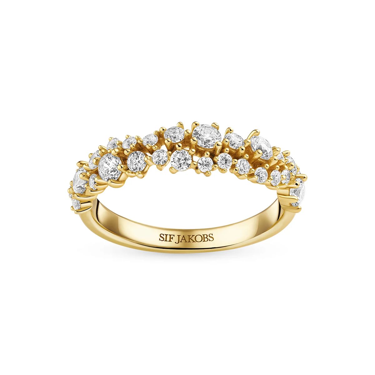 Ring mit organischem Stein-Cluster