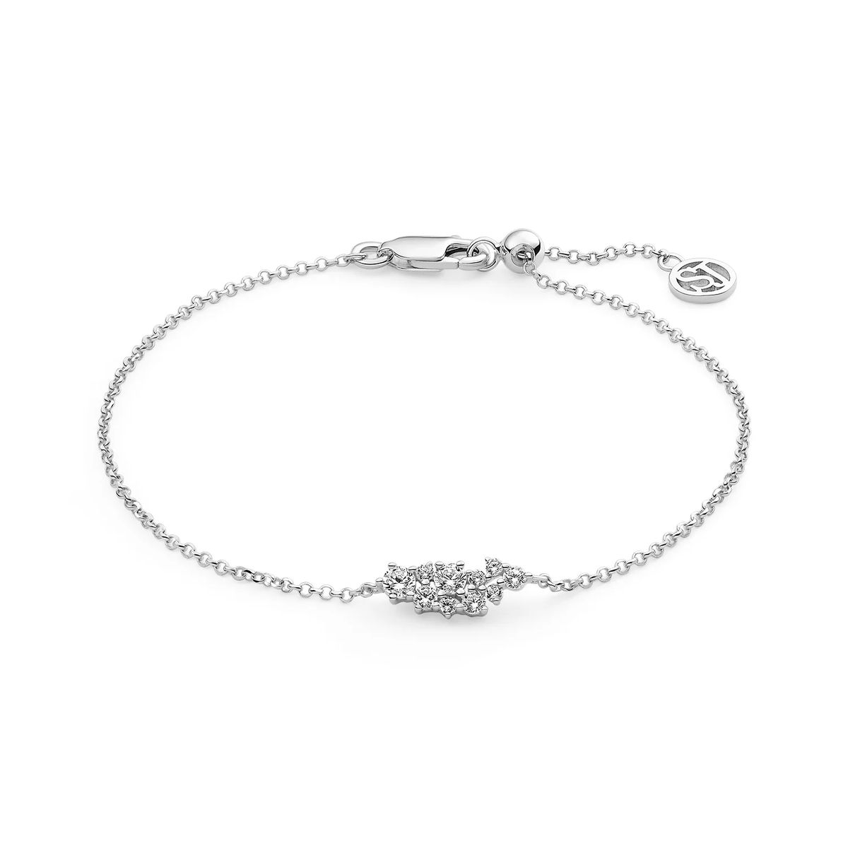 Funkelndes Armband mit Kristall-Cluster