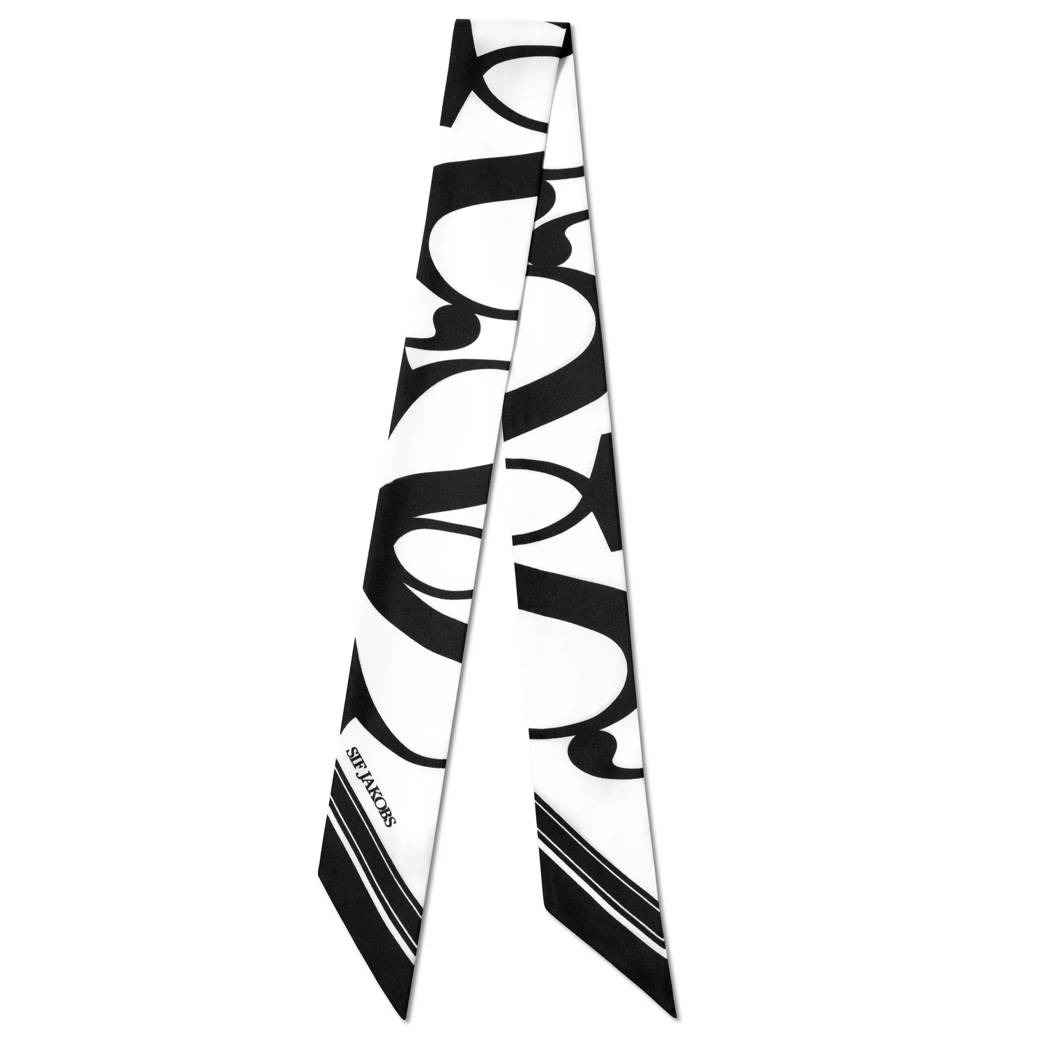 Seidenschal mit Grafik-Print